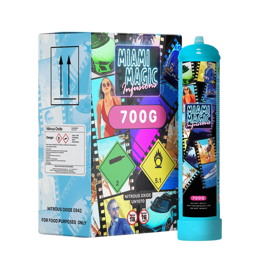 6 x Magic Miami Infusions 640g Cylinders N2O Cream Chargers (Case)